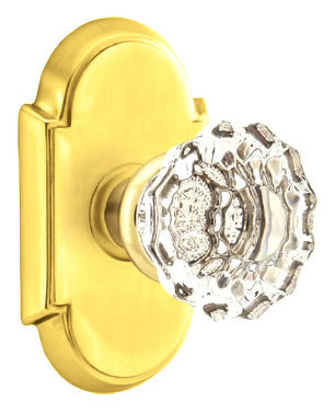 Emtek Astoria Clear Knob With Style Rosette