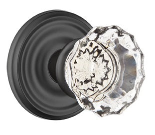 Emtek Astoria Clear Knob With Regular Rosette Oil Rubbed Bronze