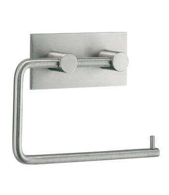 Beslagsboden Design Steel Square Toilet Roll Holder In Brushed Stainless Steel