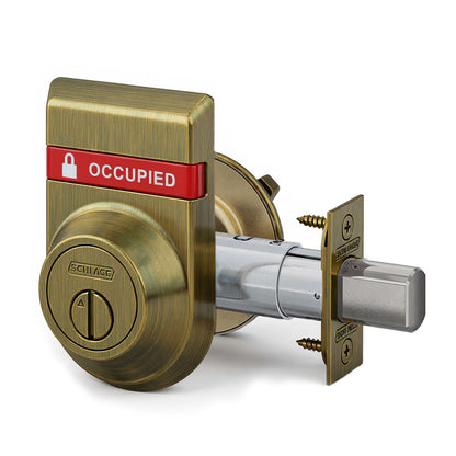 Schlage Commercial B572 Restroom Indicator Lock - Antique Brass