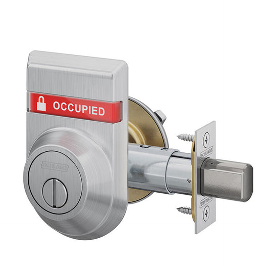 Schlage Commercial B572 Restroom Indicator Lock - Satin Chrome