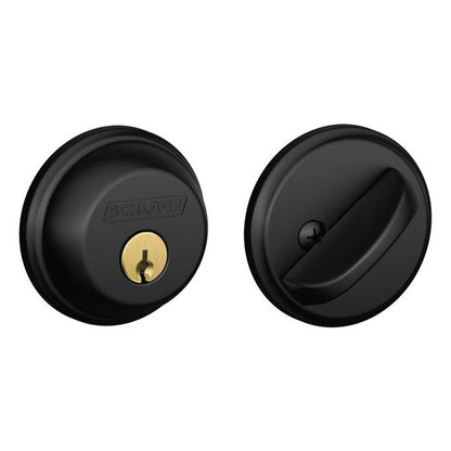 Schlage B60 Deadbolt in Matte Black