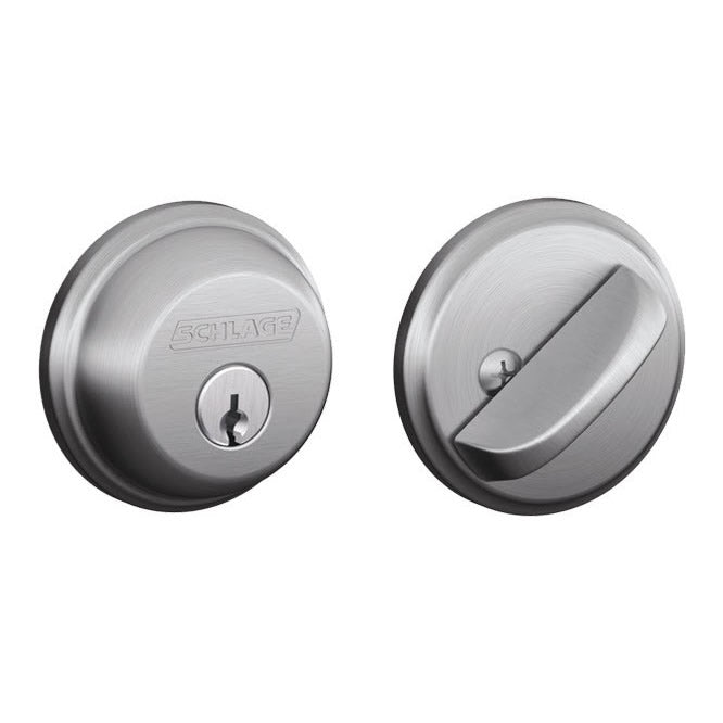 Schlage B60 Deadbolt in Satin Chrome