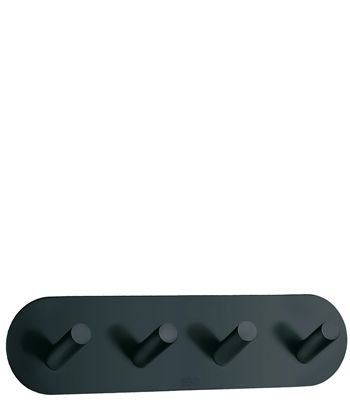 Beslagnsboden Design Rounded Quadruple Hook In Flat Black