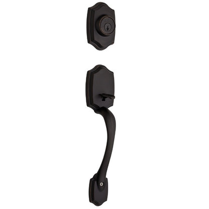 Kwikset Belleview handleset in Venetian Bronze