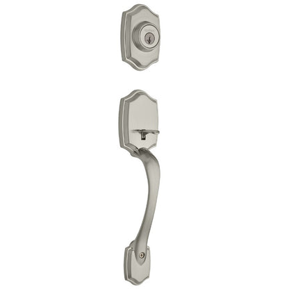 Kwikset Belleview Handleset in Satin Nickel