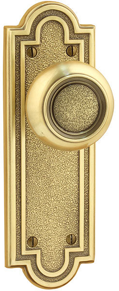 Emtek Belmont Sideplate - Belmont Knob - Polished Brass