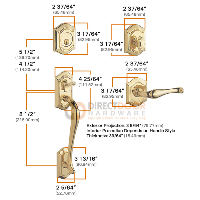 Baldwin Bethpage Handleset 85327