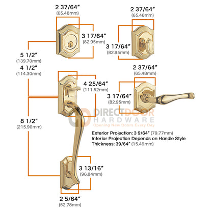 Baldwin Bethpage Handleset 85327