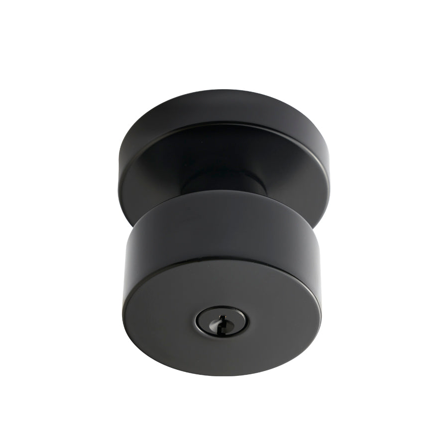 Better Home Products Angel Island Keyed Knob in Matte Black
