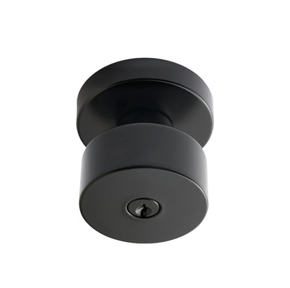 Better Home Products Angel Island Keyed Knob in Matte Black