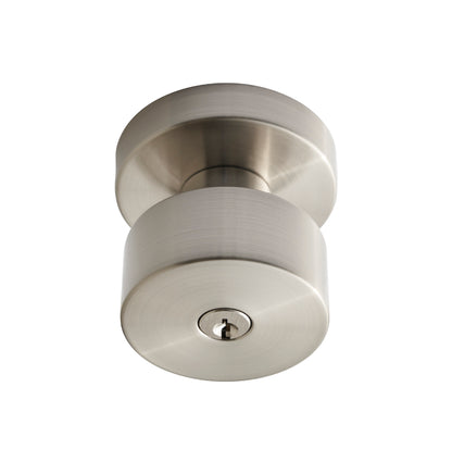 Better Home Products Angel Island Keyed Knob in Satin Nickel