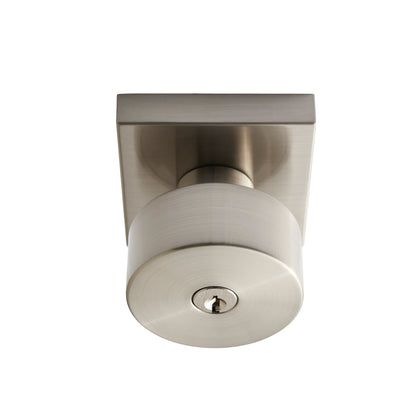 Better Home Products Belvedere Keyed Knob in Satin Nickel