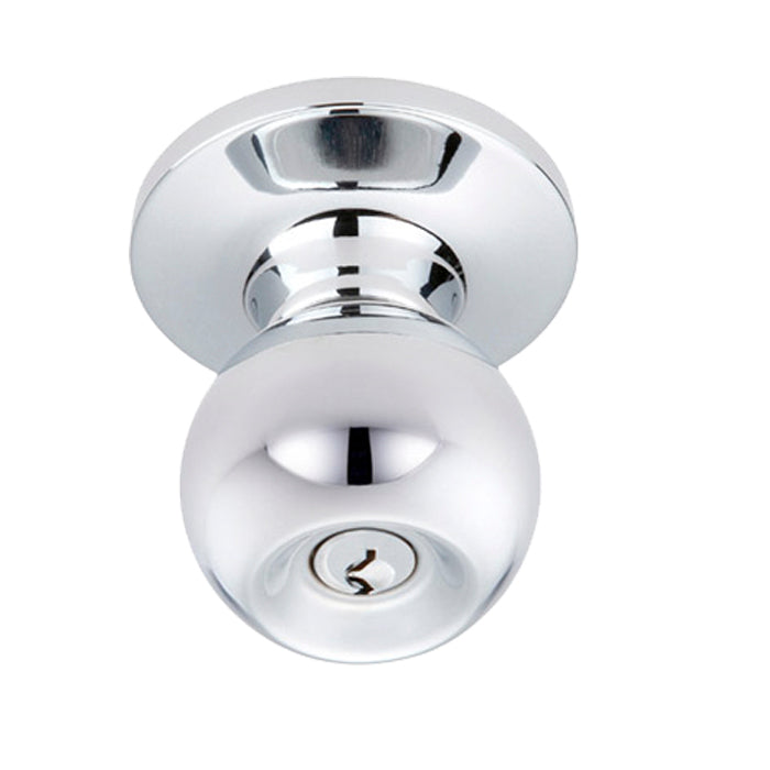 Better Home Products Marina Keyed Knob in Chrome