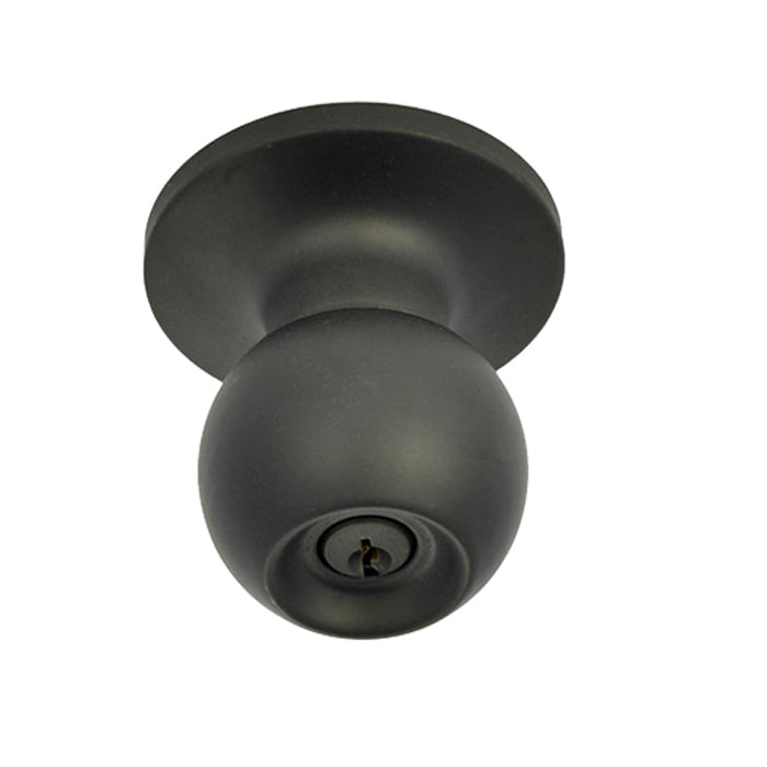 Better Home Products Marina Keyed Knob in Matte Black