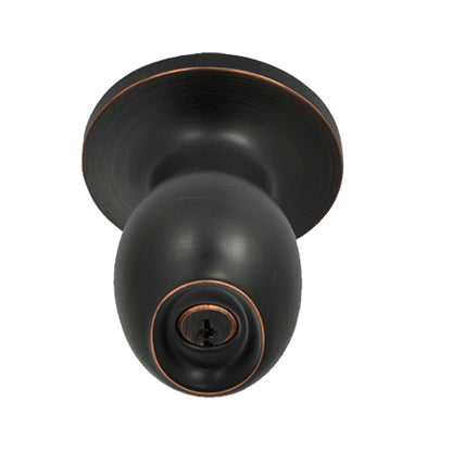 Better Home Products Miraloma Park Keyed Knob in Dark Bronze