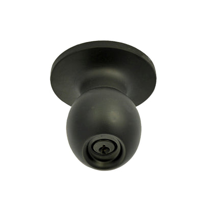 Better Home Products Miraloma Park Keyed Knob in Matte Black