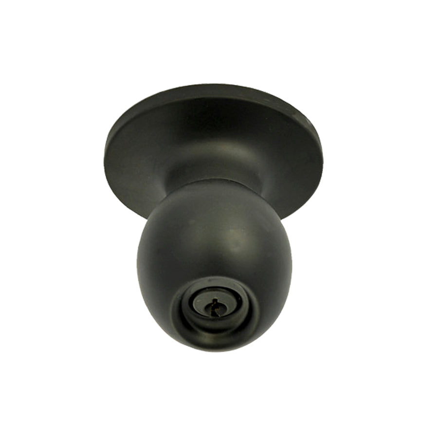 Better Home Products Miraloma Park Keyed Knob in Matte Black