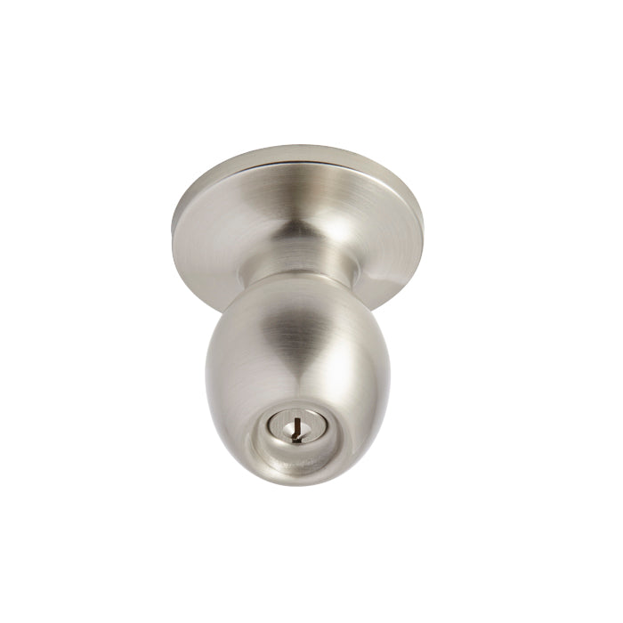 Better Home Products Miraloma Park Keyed Knob in Satin Nickel
