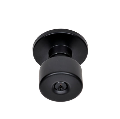 Better Home Products Mission Bell Keyed Knob in Matte Black
