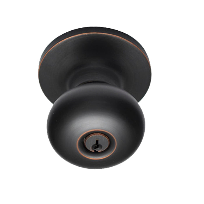 Better Home Products Noe Valley Keyed Knob in Dark Bronze