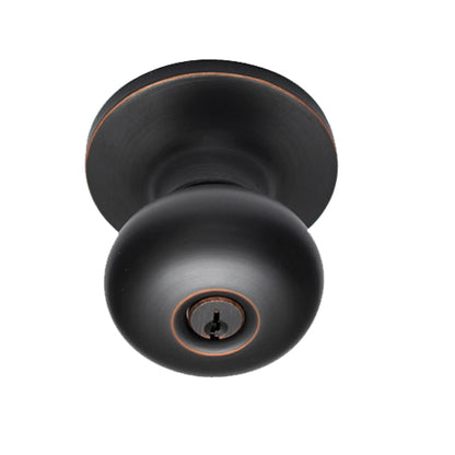 Better Home Products Noe Valley Keyed Knob in Dark Bronze