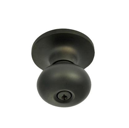 Better Home Products Noe Valley Keyed Knob in Matte Black
