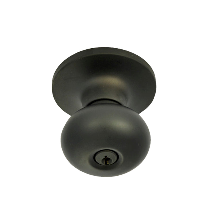 Better Home Products Noe Valley Keyed Knob in Matte Black