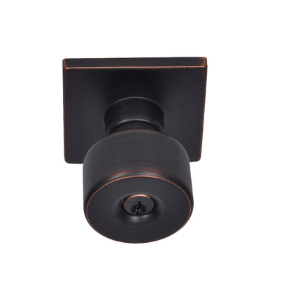 Better Home Products Union Square Keyed Knob in Dark Bronze