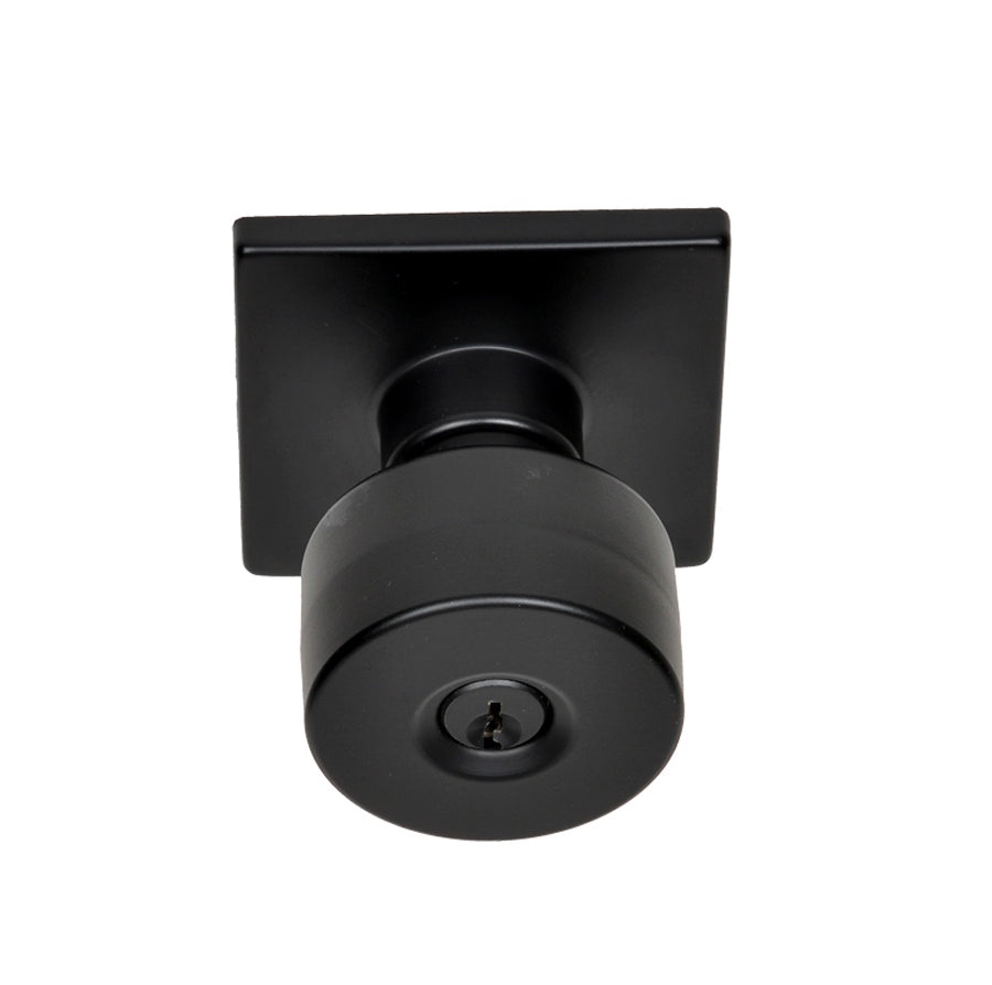 Better Home Products Union Square Keyed Knob in Matte Black