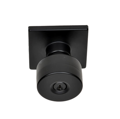 Better Home Products Union Square Keyed Knob in Matte Black