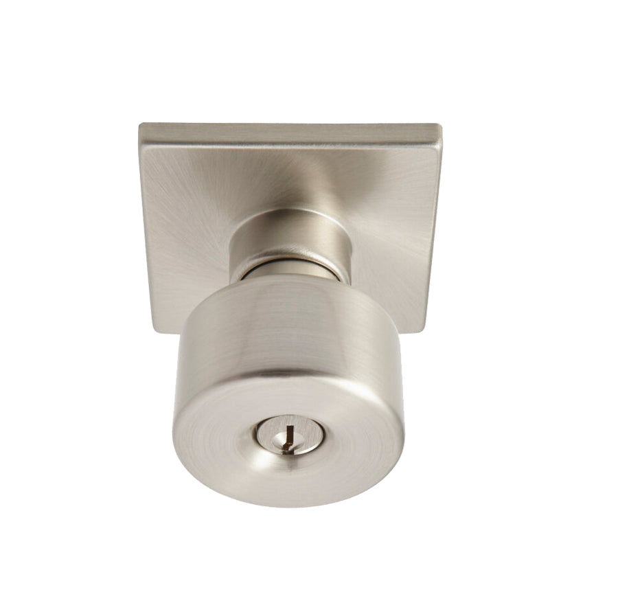 Better Home Products Union Square Keyed Knob in Satin Nickel