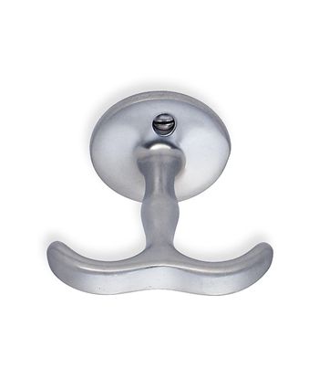Beslagsboden Classic Multi Double Hook In Brushed Chrome
