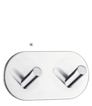 Beslagsboden Design Double Hook In Polished Stainless Steel