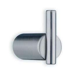 Beslagsboden Design Modern 1-3/8 Inch Single Hook In Brushed Stainless Steel