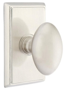 Emtek Egg Knob - Rectangular Rosette