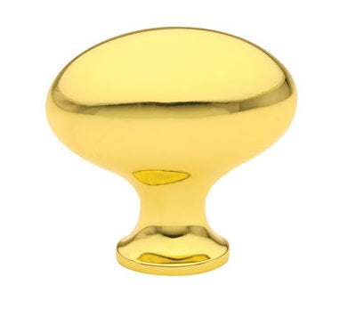 Emtek Egg 1 Inch Cabinet Knob Polished Brass