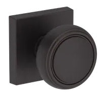 Baldwin Reserve Series Bremerton Knob with Contemporary Square Rosette