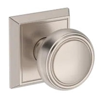 Baldwin Reserve Series Bremerton Knob with Chamfered Square Rosette