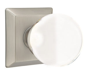Emtek Bristol Interior Mortise Knob with Quincy Rosette