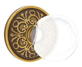 Emtek Bristol Interior Mortise Knob with Lancaster Rosette