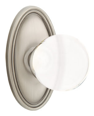 Emtek Bristol Interior Mortise Knob with Oval Rosette