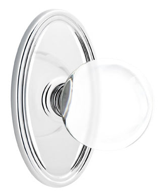 Emtek Bristol Interior Mortise Knob with Oval Rosette