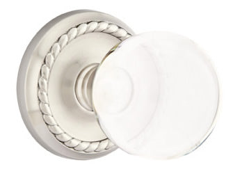 Emtek Bristol Interior Mortise Knob with Rope Rosette