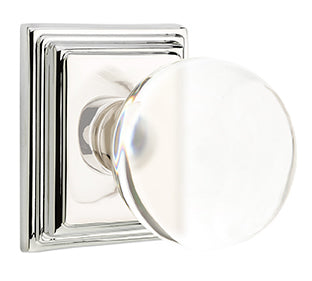 Emtek Bristol Knob with Wilshire Rosette - Polished Nickel