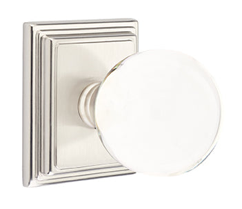 Emtek Bristol Knob with Wilshire Rosette - Satin Nickel