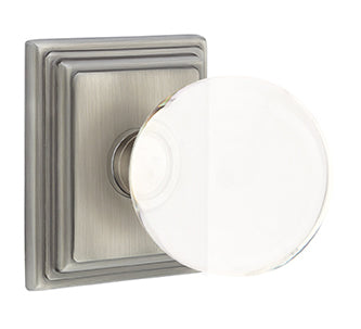 Emtek Bristol Knob with Wilshire Rosette - Pewter