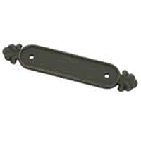 Emtek Bronze Back Plates For Pulls 4 Inch CC -Tuscany Bronze