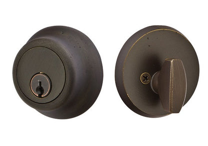 Emtek Sandcast Bronze Regular Style Deadbolt