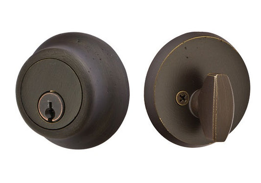 Emtek Sandcast Bronze Regular Style Deadbolt